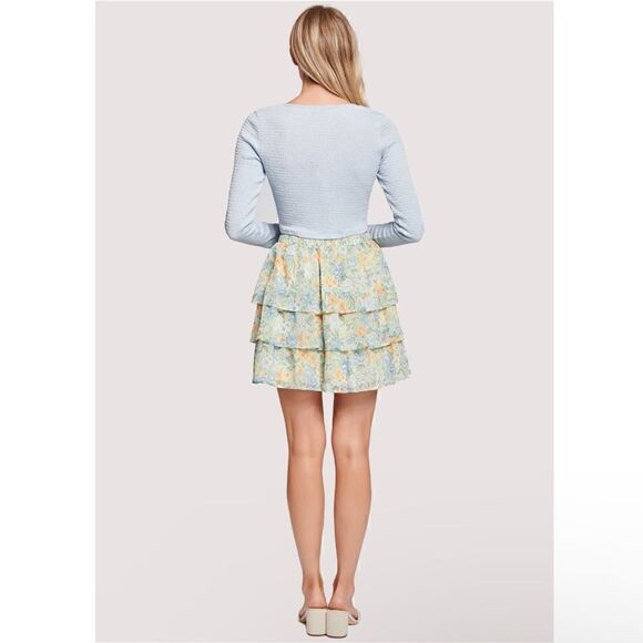 NWTs Lost + Wander Mountain Bloom Tiered Miniskirt Size Medium - Picture 5 of 13